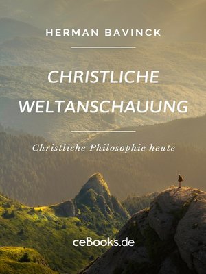 cover image of Christliche Weltanschauung